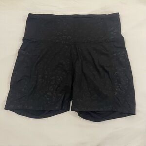 Black Animal‎ Print Women's Biker Shorts size Medium